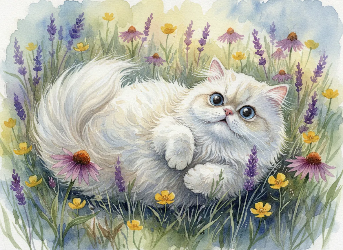 Persian watercolor calendar month 5
